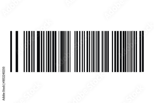 Barcode isolated on white background. Code stripes sticker. Barcode labels, customers qr code.