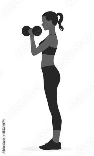  Dumbbell workout women arm exercise si