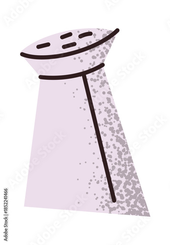 Classic salt shaker sticker design