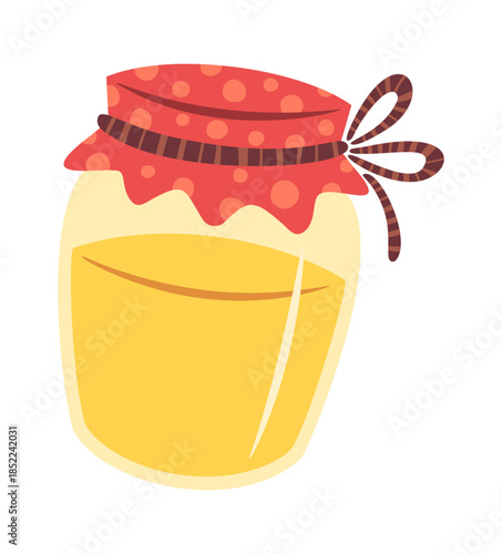 Fresh homemade honey jar element