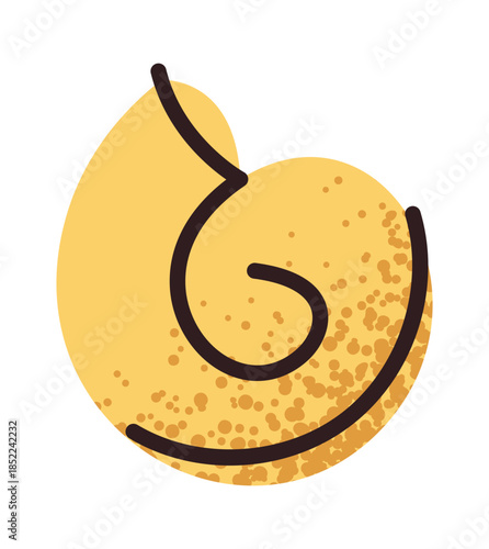 Macaroni shell pasta unique form