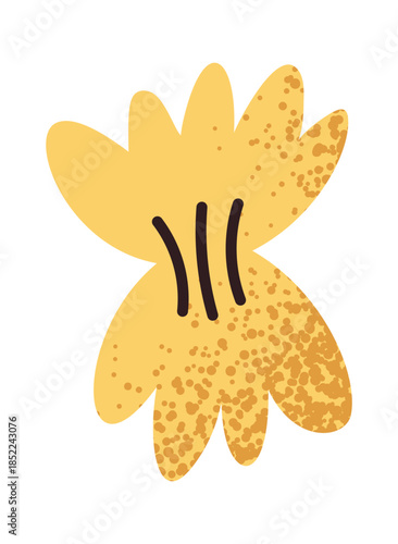 Cute noodles in butterfly shape