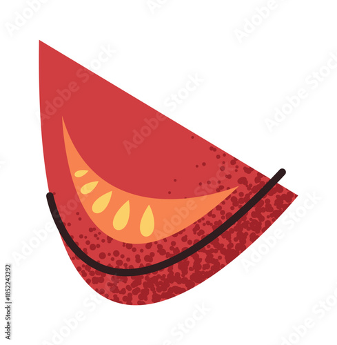 Tomato slice for pasta cooking