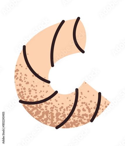 Raw macaroni for Italian pasta