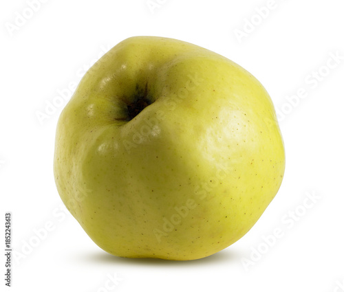 Fresh green apple isolated on white background with clipping path