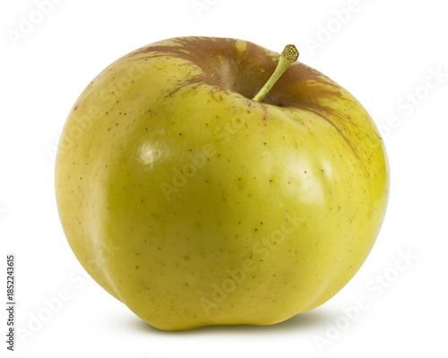 Fresh green apple isolated on white background with clipping path