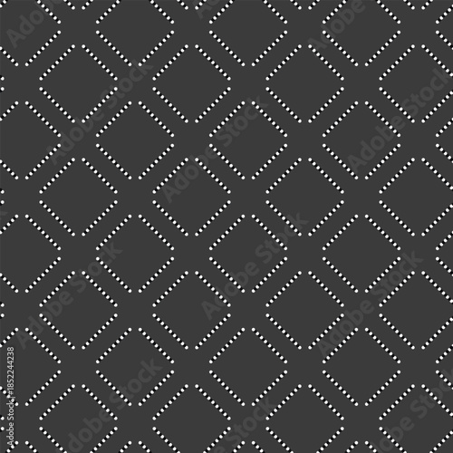 Abstract geometric black and white seamless pattern for web page, textures, card, poster, fabric, textile. Monochrome graphic repeating design. Modern minimalist stylish squared ornament.