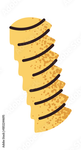 Spiral shaped pasta for cooking