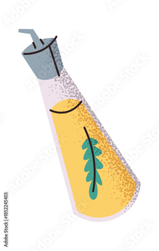 Olive oil sticker pasta preparation