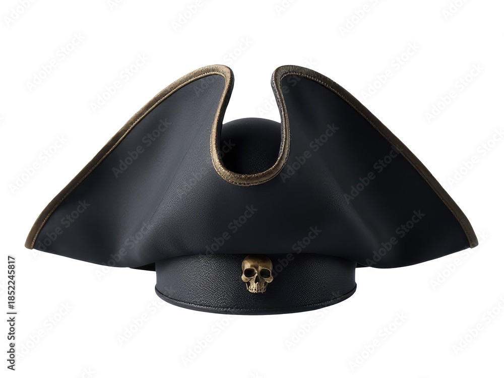 Fototapeta premium A pirate hat with a skull design, great for Halloween or cosplay