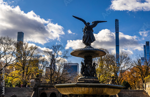Konstfotografi Bethesda Fountain Angel of the Waters in Central Park, New York City NYC