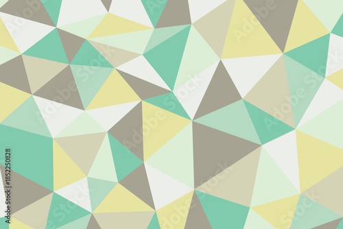 Polygonal rainbow mosaic background. Abstract low poly vector illustration. Triangular pattern in halftone style. Template geometric business design with triangle for poster, banner, card, flyer.