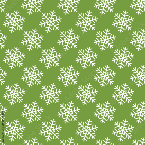 Winter seamless pattern with white snowflakes on color background. Vector illustration for fabric, textile wallpaper, posters, gift wrapping paper. Christmas vector illustration. Falling snow.