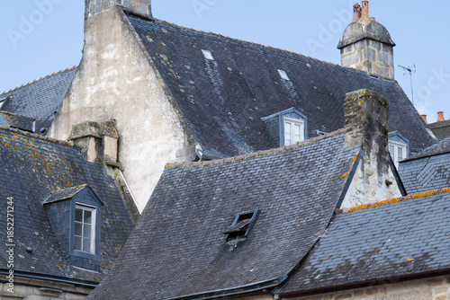 Schieferdächer, Quimper, Bretagne