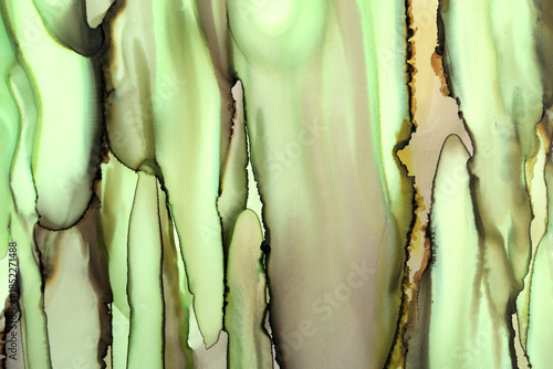 
abstract art background in green and brown colors