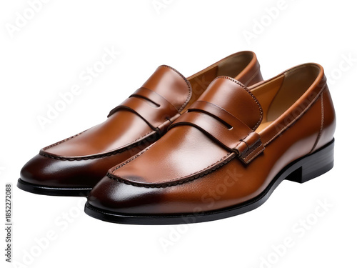 Wallpaper Mural A close-up view of a pair of shoes on a white background, suitable for use in product photography or editorial content Torontodigital.ca