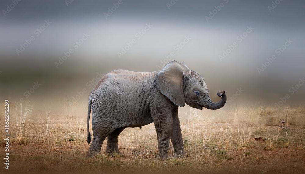 Fototapeta premium Elephant Cute Card Image