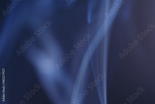 Macro of toxic particles produce when smoking the cigarette release to the air