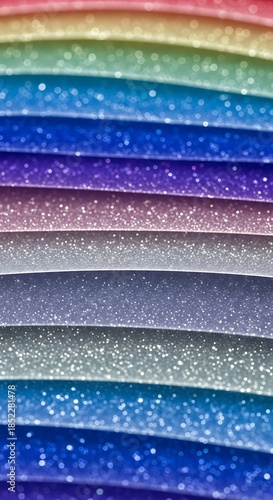 Rainbow Glitter Layered Background with a Sparkly and Colorful Design