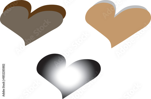 Modern 3D Red Letter B Logo with Heart Symbol for Charity and Healthcare