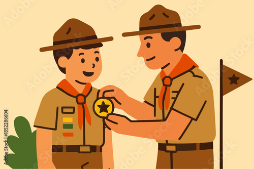 Scout Award Ceremony Illustration

