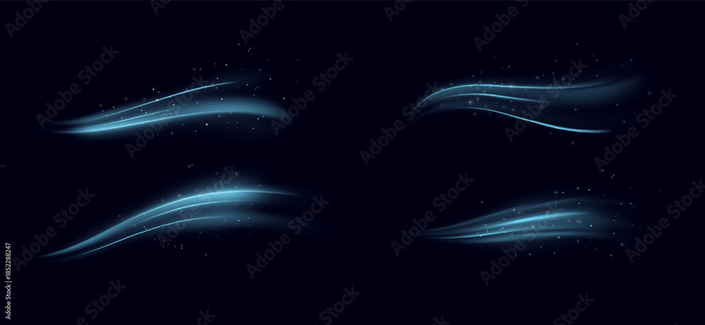 Obraz premium Ice swirl elements