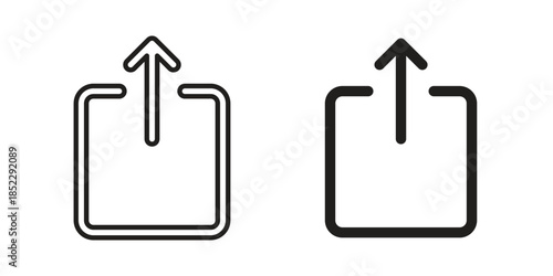 Export icons for apps and print media. Editable stroke and flat icons
