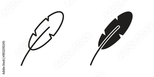 Feather icons for apps and print media. Editable stroke and flat icons