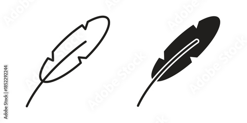 Feather icons for apps and print media. Editable stroke and flat icons