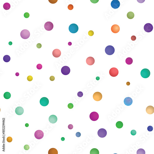 Multicolor background, colorful vector texture with circles. Splash effect banner. Dotted abstract illustration with blurred drops of rain. Seamless pattern for fabric, textile.