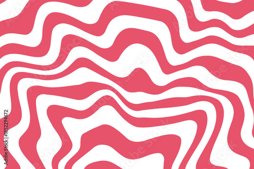 Swirl hypnotic red and white spiral. Monochrome abstract background. Vector flat geometric illustration.Template design for banner, website, template, leaflet, brochure, poster.