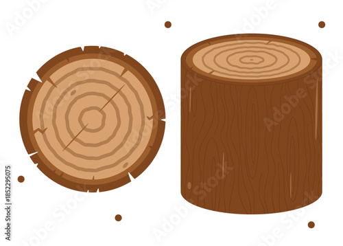 vector illustration of a wooden background stacked wood