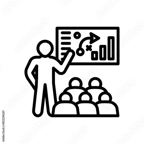 briefing Business Meeting Glyph Icon