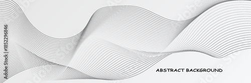 bstract vector background with black wavy lines. simple design