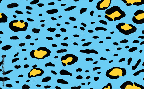 Abstract modern leopard seamless pattern. Animals trendy background. Color decorative vector stock illustration for print, card, postcard, fabric, textile. Modern ornament of stylized skin.