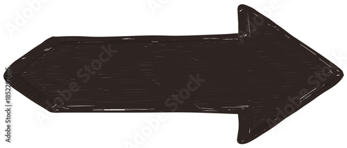 右向きの黒い矢印のアイコン、透明な背景に描かれたシンプルなグラフィック要素