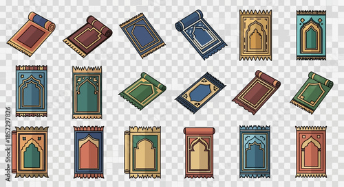 Collection of assorted Islamic prayer cards.