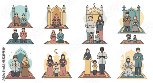 Illustrations of Various Religious Ceremonies and Rituals.