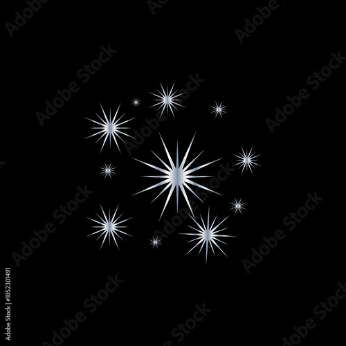 Glowing Astral Light Effects on Dark Background