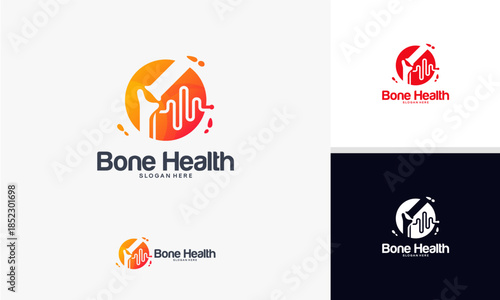 Bone Health Logo Design Vector Illustration.