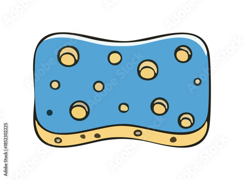 illustration of a sponge cartoon design