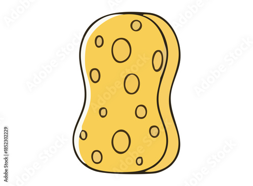 illustration of a sponge cartoon design