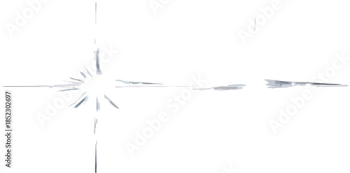 Destello brillante y abstracto con líneas radiantes sobre fondo blanco, ideal para diseño.