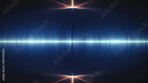 Abstract Blue Sound Wave Pulse Background