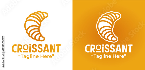 Croissant Bakery Logo Modern French Bakery Identity