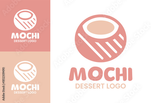 Mochi Dessert Logo Playful Modern Sweet Identity