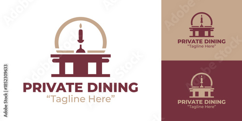 Private Dining Logo Minimal Fine Dining Identity