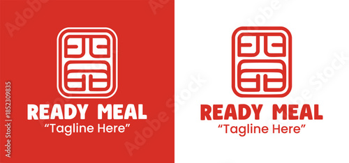 Ready Meal Logo Healthy Food Product Identity