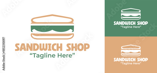 Sandwich Shop Logo Modern Fast Food Identity