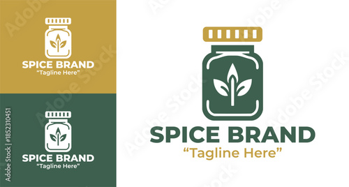 Spice Brand Logo Traditional Kitchen Identity